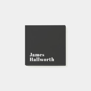 Stilvoller editierbarer Retro-Modern Name (oder an Post-it Klebezettel