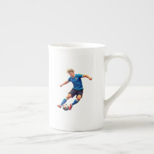 Stilvoller Fußball-Fan-Kaffeebecher Prozellantasse