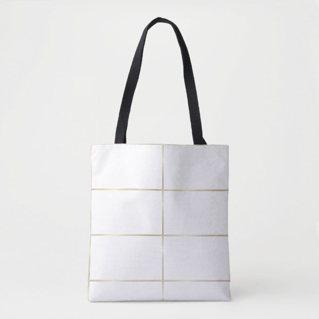 Stilvoller Glamour Moderne Imitate Goldene Streife Tasche (Vorderseite)