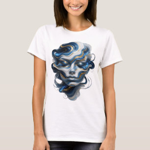 Stilvoller Gold ABSTRACT ART Kunstprint v2 T-Shirt
