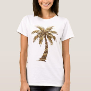 Stilvoller Gold-ABSTRACT-ART Statement-Design T-Shirt