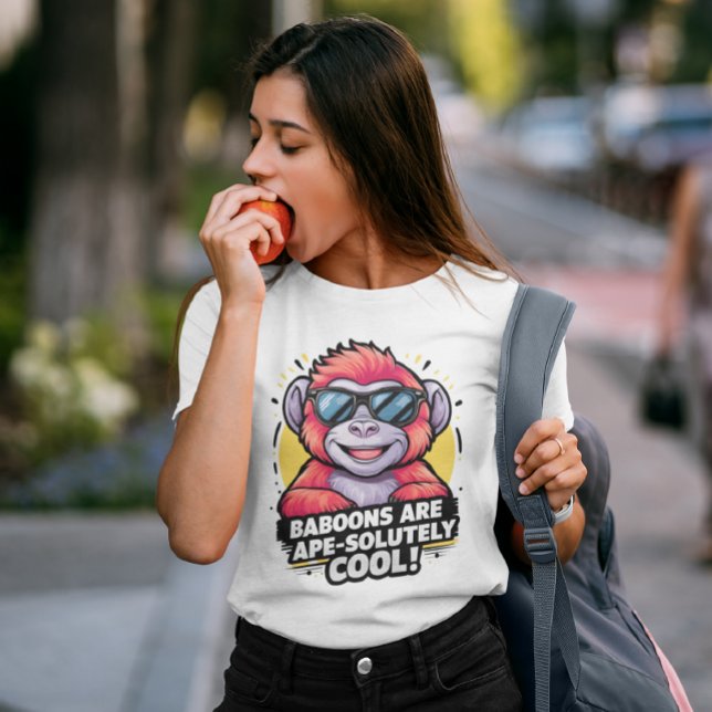 Stilvoller Gorilla: Baboons sind Cool T-Shirt (Von Creator hochgeladen)