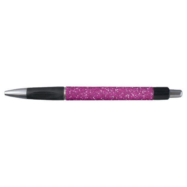 Stilvoller heißes Rosa-Glitzer Kugelschreiber (Vorderseite)