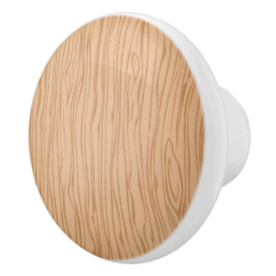 Stilvoller Holz-Muster-Keramikknopf für Möbel Keramikknauf
