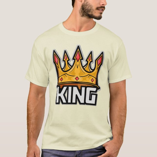 Stilvoller King Crown T - Shirt (Vorderseite)