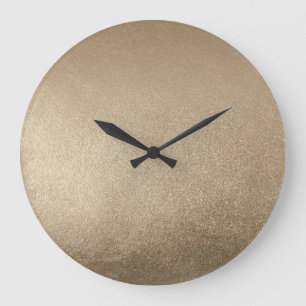stilvoller klassischer Gold metallic Große Wanduhr