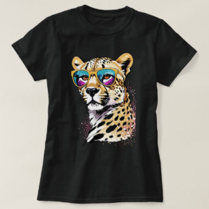 Stilvoller Leopard-Flair T-Shirt