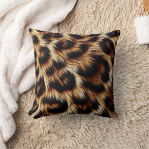 Stilvoller Leopardendruck Kissen