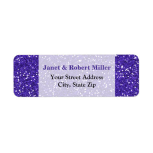 Stilvoller Lila Glitzer