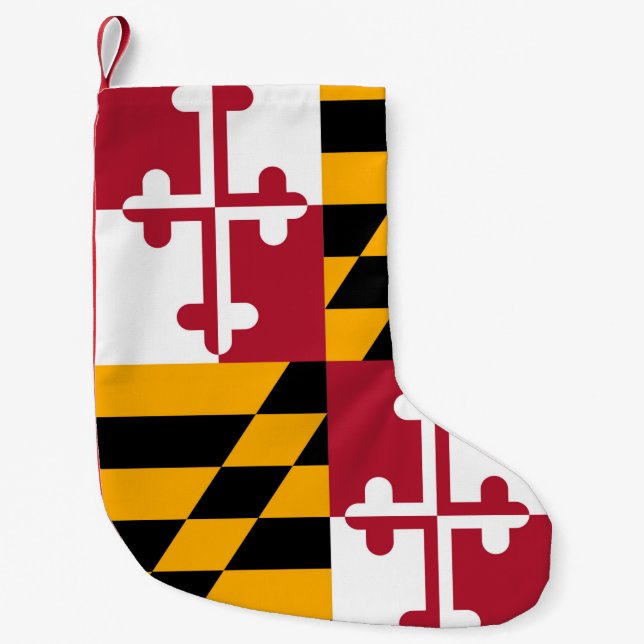 Stilvoller Maryland-Staats-Flaggen-Dekor Kleiner Weihnachtsstrumpf (Vorderseite)