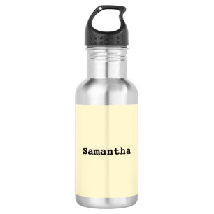 Stilvoller minimalistischer einfacher personalisie edelstahlflasche