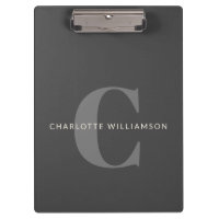 Stilvoller Mit Monogramm Name Beruflich Black Gray