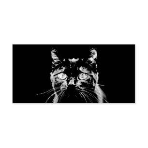 Stilvoller Moderner Katzenliebhaber Felines Tier H Permastempel