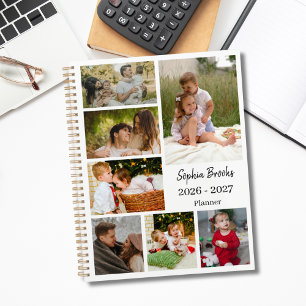 Stilvoller moderner Terminplaner mit 6-Foto-Collag Planer