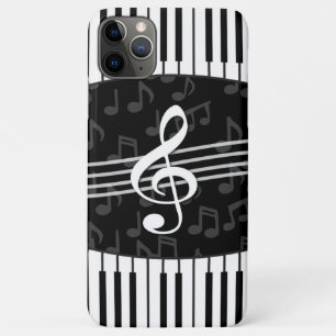 Stilvoller Musiknoten-dreifacher Clef-und iPhone 11 Pro Max Hülle