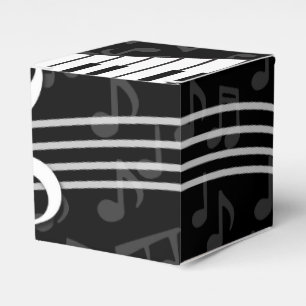 Stilvoller Musiknoten-dreifacher Clef-und Geschenkschachtel