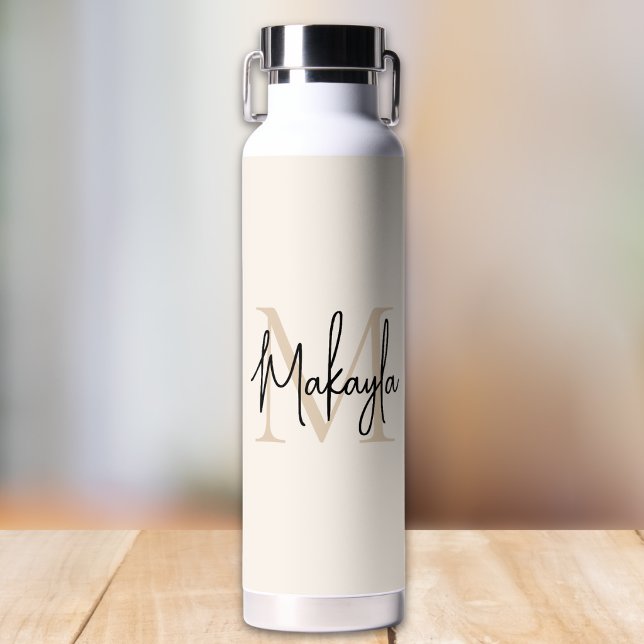 Stilvoller Namensmonogramm  Trinkflasche (Von Creator hochgeladen)