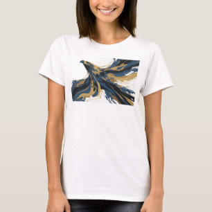 Stilvoller Orangefarbener Abstrakter Adler Kreativ T-Shirt