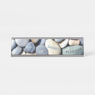 Stilvoller personalisierter bunter Trendy Schreibtischnamensplakette