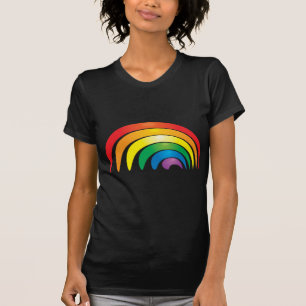 Stilvoller Regenbogen T-Shirt