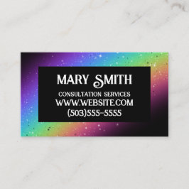 Stilvoller Regenbogen Visitenkarte