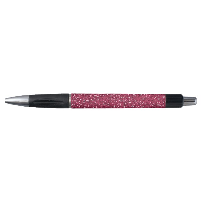 Stilvoller rosa Glitzer Kugelschreiber (Vorderseite)