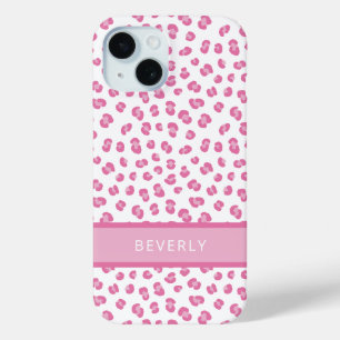 Stilvoller Rosa Leoparden Druck Personalisiert Case-Mate iPhone Hülle