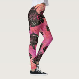 Stilvoller Rücken auf Rosa - Leggings