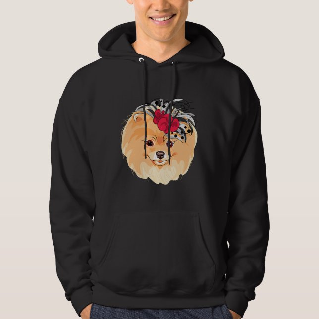 Stilvoller Spitz Hoodie (Vorderseite)