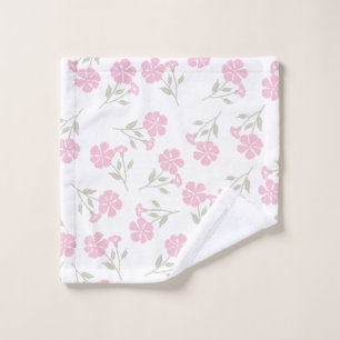 Stilvoller tiefrosa Blumenwaschlappen mit elegante Waschlappen