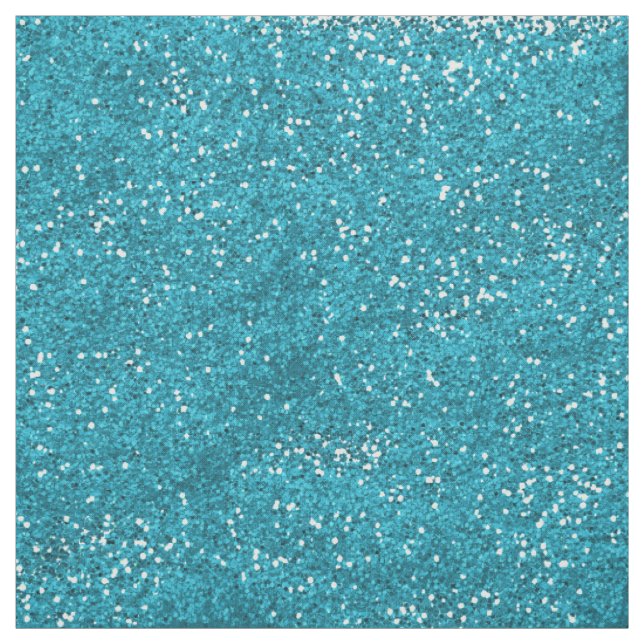 Stilvoller Türkis-Blau-Glitzer Stoff (Muster)