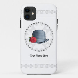 Stilvoller Vintage-Hut mit Blumen für Herren - Ihr Case-Mate iPhone Hülle