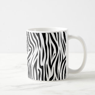 Stilvoller Zebra-Druck-Tierhaut Kaffeetasse