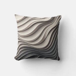 Stilvolles 3D-Beige- und Grau-Wurfkissen für die H Kissen