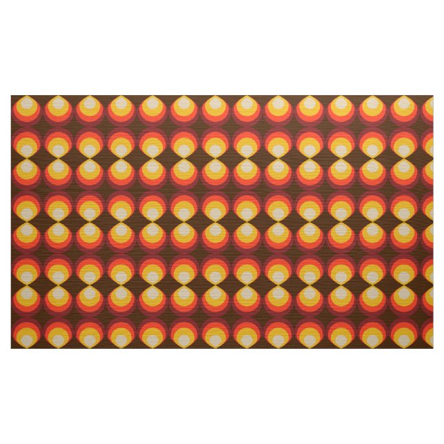 stilvolles 70er Retro Mod-Gewebe Stoff (Yard (91,4 cm))