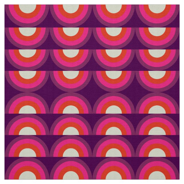 stilvolles 70er Retro Mod-Gewebe Stoff (Muster)