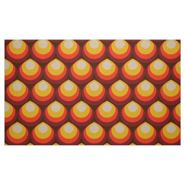 stilvolles 70er Retro Mod-Gewebe Stoff (Fat Quarter (45,7 x 55,9 cm))