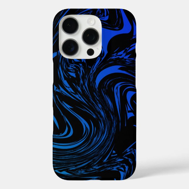 Stilvolles Abstraktes Marmordesign iPhone 16 Pro Hülle (Rückseite)