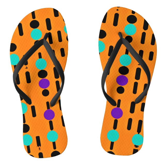Stilvolles Abstraktes Musterdesign Flip Flops (Fußbett)