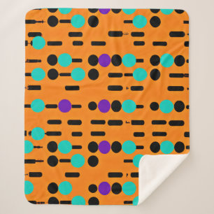 Stilvolles Abstraktes Musterdesign Sherpadecke