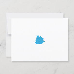 Stilvolles, aquamarin-blaues Design mit überlappen Postkarte
