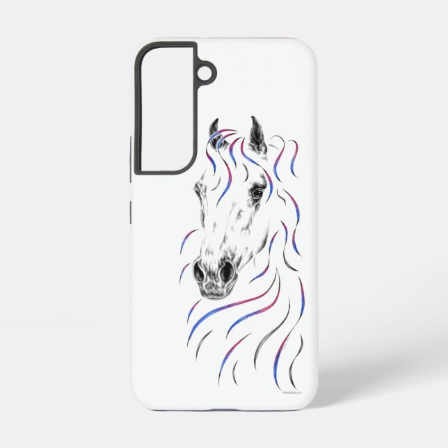 Stilvolles Arabisches Pferd Samsung Galaxy Hülle (Rückseite)