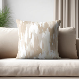 Stilvolles Beige Abstract Kissen