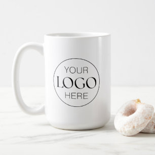 Stilvolles benutzerdefiniertes Geschäftslogo Marke Kaffeetasse