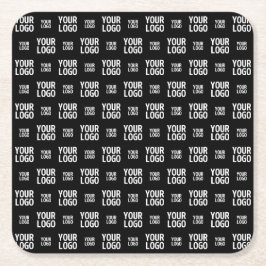 Stilvolles Bild-, Design- oder Geschäftslogo-Muste Rechteckiger Pappuntersetzer