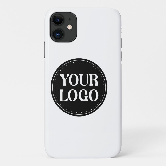 Stilvolles Black QR Code Design | Elegant Brand Case-Mate iPhone Hülle (Rückseite)