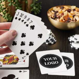 Stilvolles Black QR Code Design   Elegant Brand Spielkarten