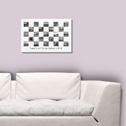 Stilvolles Black & White New Zealand Foto Schachbr Poster