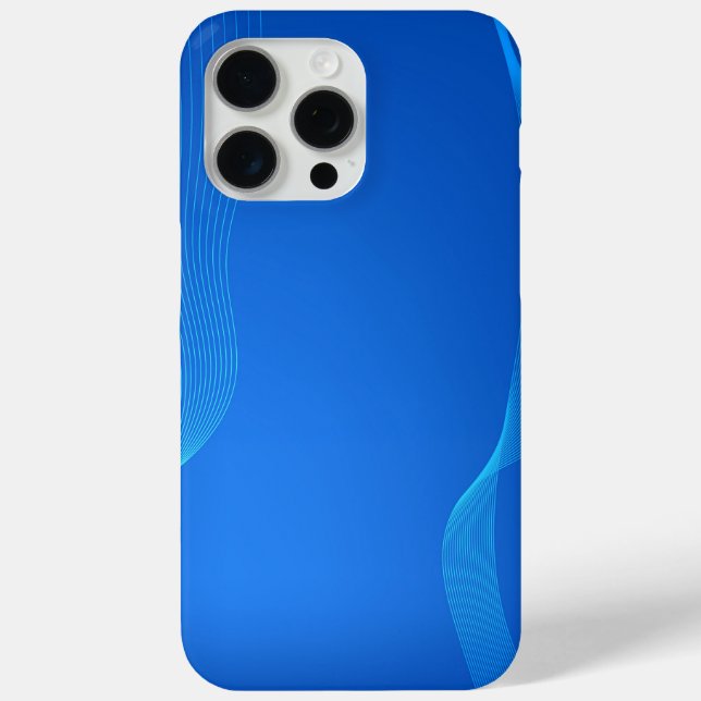 Stilvolles blaues Leder Case-Mate iPhone Hülle (Rückseite)