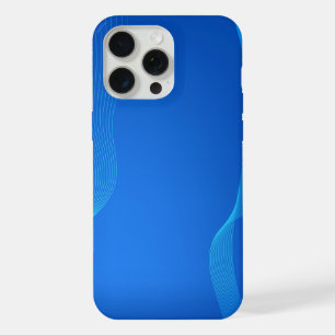 Stilvolles blaues Leder iPhone 15 Pro Max Hülle